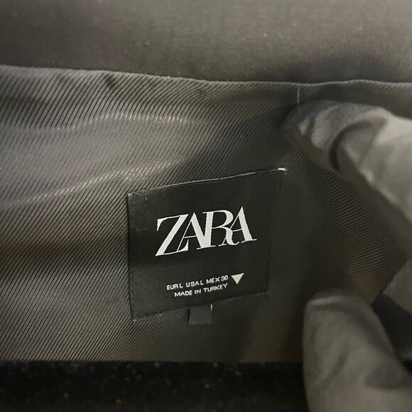 Zara Womens Tailored Black Short Vest Size Large - Picture 6 of 6